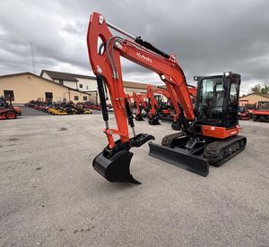 Mini-excavatrice sur chenilles Kubota KX057-5, chargeuse compacte sur chenilles, équipement de construction, KUBOTA KX057-4, mini-excavatrice hydraulique de 5,7 tonnes - Product Image 3