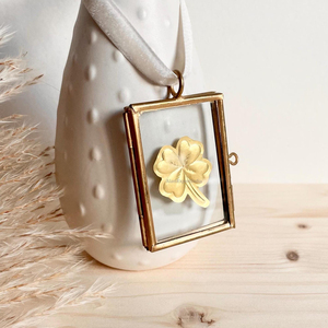 กรอบรูปทรงสี่เหลี่ยมผืนผ้า ดีไซน์ทันสมัย รุ่นใหม่ล่าสุด ทำจากกระจกใส สำหรับใส่ดอกไม้แห้ง พร้อมริบบิ้นแขวนตกแต่ง - Product Image 1