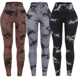 Pantalones de Yoga Deportivos de Cintura Alta con Logotipo Personalizado, Leggings de Yoga con Estampado por Sublimación, Tela de Spandex Suave y Transpirable para Mujer - Product Image 5