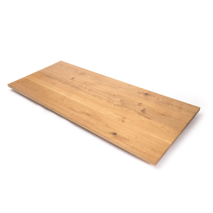 Plateau de table en bois massif chêne clair avec effet planche, qualité supérieure - Product Image 1