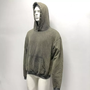 Sweat à capuche épais et surdimensionné vintage pour homme, effet délavé, personnalisé, brodé, respirant, 100 % coton - Product Image 4