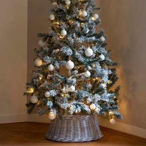 กระโปรงหวายสำหรับตกแต่งเทศกาลคริสต์มาสฝาครอบฐานธรรมชาติคอปกทรงต้นไม้หวายที่ดีที่สุดสำหรับตกแต่งเทศกาลในร่ม - Product Image 6