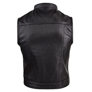 Gilet en cuir pour hommes Offre Spéciale col montant vêtements de mode pour l'hiver vêtements populaires - Product Image 3