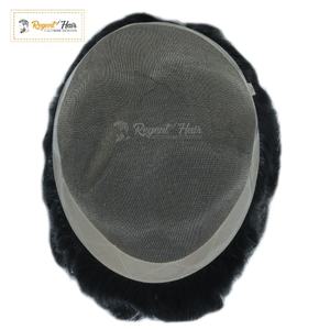 Regent Mono Nouveautés Grand Stock Hommes Toupet 100% Cheveux Humains Cheveux Naturels Fine Mono Hair Patch System Vente en Gros Pour Hommes - Product Image 3