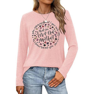 Camiseta Moderna para Mujer, Tejido de Punto Suave y Transpirable, Diseño Sólido Informal y Moderno - Product Image 1