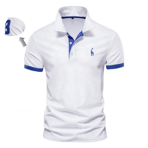 Polo personalizado para hombre, diseño de piqué de algodón, manga corta de alta calidad, antiarrugas, informal, marca de verano, calidad, fábrica de China - Product Image 3