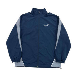 เสื้อแจ็คเก็ตน้ำหนักเบาผ้าไนลอนสำหรับผู้ชาย ผลิตโดยโรงงาน OEM รับผลิตตามแบบ พร้อมโลโก้ปักสะท้อนแสง 3M ชุดกันลม-ชุดวอร์มผู้ชาย - Product Image 2