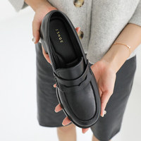 [JSHOE] Mocassins Penny en Cuir Ultra Légers à Enfiler avec Semelle Intérieure Amortie en Latex 4,5 cm pour Femme – Confort et Style Décontracté pour le Bureau