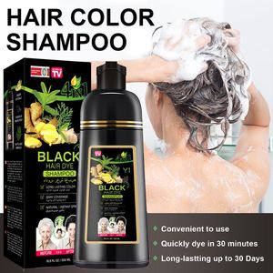 PLOG Shampoo Colorante Istantaneo 4 in 1 500ml - Nero Zenzero Naturale alle Erbe, Copre Rapidamente i <span class=keywords><strong>Capelli</strong></span> Bianchi e Grigi a Casa - Product Image 6