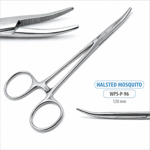 คีมหนีบเลือดสเตนเลสสตีลคุณภาพสูงแบบแมนนวล ปากโค้งแบบหยัก จับได้อย่างแม่นยำ ชุดอุปกรณ์ผ่าตัด - Product Image 5