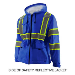 เสื้อแจ็กเก็ตนิรภัยแบบ Hi VIS ระบายอากาศได้ดีเสื้อแจ็กเก็ตนิรภัยวัสดุทนทาน - Product Image 2