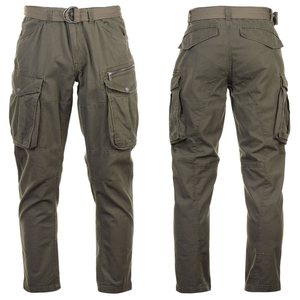 Pantalones Cargo de Lona Lavados al Ácido para Hombre, Corte Regular, Ajuste Cómodo, Precio Bajo, Estilo Deportivo, Cierre con Cordón Ajustable Personalizado - Product Image 3