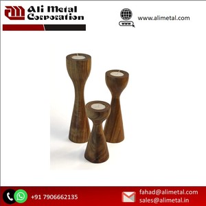 Bougeoirs en bois conçus sur mesure pour la maison Restaurant Hôtel pour la décoration de Noël Disponible avec emballage personnalisé - Product Image 6