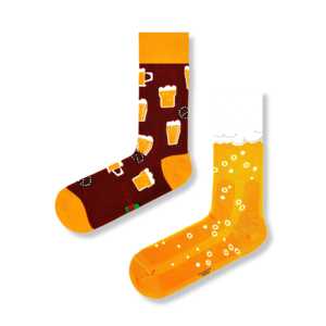 Ensemble de 5 chaussettes à broderies florales sur le thème des boissons alcoolisées, respirantes en nylon, taille unique, pour un usage quotidien, hiver/été - Product Image 3