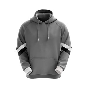 Sudadera con capucha antipilling de lana sólida con impresión digital ligera para hombre recién llegado personalizada mezcla de algodón de alta calidad OEM ODM - Product Image 6