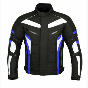Traje de moto de cuero para montar con colores personalizados, tamaño y logotipo, chaquetas de moto de cuero genuino, traje protector de carreras - Product Image 4