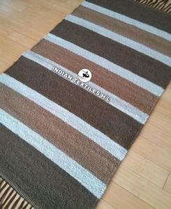 ITHL Unique Designed Striped Cotton Flat <b>Weave</b> Rugs Indoor & Outdoor Use Economical Area Rugs & Sets with Great Value - Product Image 2