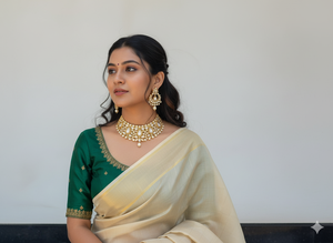 Elegant Traditional Polki Jewellery <b>Necklace</b> <b>Set</b> Perfect for Bridal Wear <b>Weddings</b> and Ethnic Occasions - Product Image 6