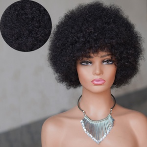 Fxie Cut Full Machine Short Afro crespo <span class=keywords><strong>parrucca</strong></span> riccia per <span class=keywords><strong>donna</strong></span> nera vergine Remy 100% vera <span class=keywords><strong>parrucca</strong></span> di <span class=keywords><strong>capelli</strong></span> umani nessuna <span class=keywords><strong>parrucca</strong></span> di pizzo - Product Image 3
