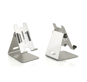 Soporte de teléfono móvil de acero al carbono ajustable soporte de escritorio multiángulo para interior/exterior/cama/hogar llaveros promocionales mosquetones - Product Image 1