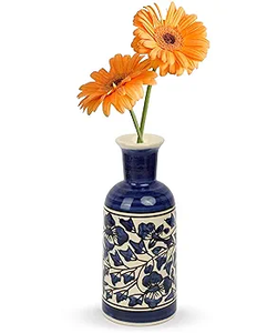 Venta caliente Florero de cerámica con diseño de flores personalizado para la decoración del hotel Florero de cerámica de aspecto elegante para la decoración del comedor de la India - Product Image 3