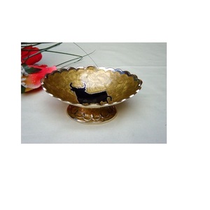 Elegante Tazón para Servir Frutas con Soporte Colgante, Hecho a Mano, Decorativo, para Servir Aperitivos, de Metal - Product Image 3