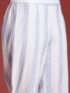 Kurta regular algodón estampado floral con pantalones y con Dupatta - Product Image 6