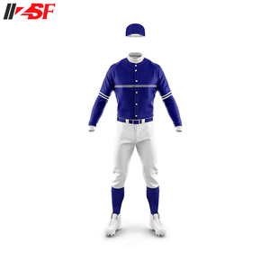 Maillot de baseball personnalisé de haute qualité, sublimé, pour adultes, avec boutons, séchage rapide, antibactérien, respirant, protection UV - Product Image 3