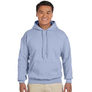 Sudadera con capucha de lana pesada de algodón 100% para hombre sudadera azul bebé - Product Image 1