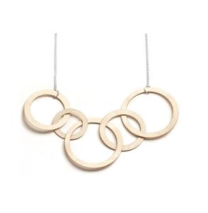 สร้อยคอเส้นใหญ่สำหรับเป็นของขวัญสร้อยคอทองเหลืองทำมือ - Product Image 3