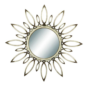 Miroir mural moderne personnalisé pour la décoration de la maison avec cadre en métal pour la décoration de la chambre à coucher du salon de mariage-Prix de gros - Product Image 4