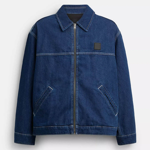 Veste en jean d'hiver pour homme, décontractée, tendance, avec boutons, personnalisable, vente en gros - Product Image 5