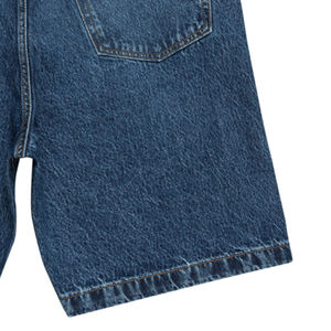 Pantalones cortos de mezclilla con cintura elástica a la moda de la calle, pantalones cortos de mezclilla para hombre con logotipo personalizado de fabricante superior - Product Image 4