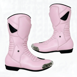 Chaussures de moto de course personnalisées de haute qualité pour adultes, design imperméable, doublure en cuir véritable, fabriquées au Pakistan - Product Image 3