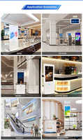 Kiosque d'affichage numérique Alihh 55 pouces avec écran tactile, WiFi intelligent, support au sol pour magasin de détail et affichage graphique