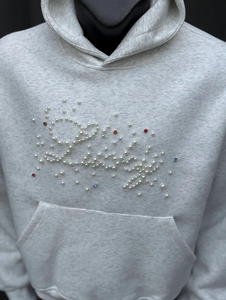 Sweat à capuche surdimensionné à fermeture éclair en polaire lourde 100% coton pour hommes avec impression de poche d'épaule tombante - Product Image 2