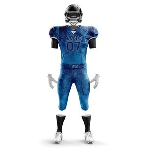 Uniformes de football américain avec logo sublimé personnalisé Ensembles unisexe grande taille respirant à bas prix Uniformes sans devoir livraison rapide - Product Image 1