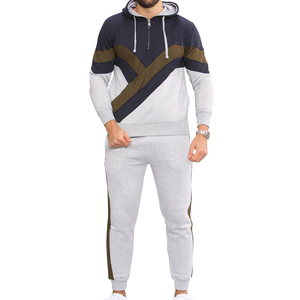 Ensemble pantalon de survêtement et sweat à capuche à logo personnalisé pour hommes, ensemble coupe-vent, vente en gros, vêtements de rue, survêtement de jogging pour l'hiver - Product Image 1