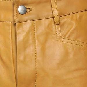 Pantalons en cuir pour hommes de qualité supérieure, légers, foncés, logo personnalisé, service OEM, respirants, imperméables, style urbain, hiver - Product Image 6
