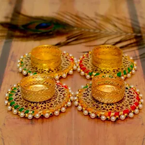 בתפזורת רב צבע לבן מחזיקי תפאורה diwali, בעבודת יד dywali מתנה תפאורה הבית מחזיקי שולחן העליון