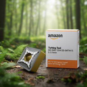 Plaquettes de tournage indexables ISO SNMG 120412E-SMT9415 D. 5.16mm MT-CVD revêtues, lot de 10 pour tournage d'outils - Product Image 3