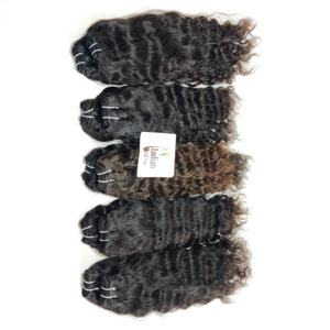 ผมแท้ธรรมชาติคุณภาพสูง 100% แบบมัด ลอนคลื่น สีดำ แบบดิบ ไม่ผ่านการแปรรูป ผลิตในอินเดีย ขายส่งจากผู้ผลิตโดยตรง ผมจากผู้บริจาคคนเดียว สำหรับต่อผม - Product Image 3