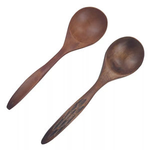 Natural Wooden Cutlery Set for Home Wedding Hotels Natural Wooden <b>Spoons</b> Set for Cooking Sleek <b>Soup</b> <b>Spoon</b> Set Hand Crafted - Product Image 3