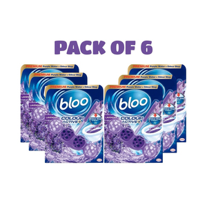 Bloc de jante de toilette actif Bloo Colour parfumé à la lavande 2x50g garde votre toilette fraîche et propre - Product Image 6