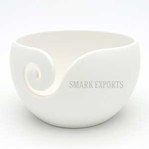 Cuenco de Hilo de Resina Blanco Ecológico de Alta Calidad, Hecho a Mano, para Tejer a Crochet, Soporte para Lana, MODELO Minimalista, Almacenamiento de Hilo para Tejedores - Product Image 1