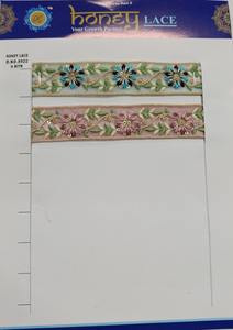 Broderie florale colorée de tissu net écologique élégant pour les sacs de style d'affaires chaussures vêtements décoration intérieure projets d'artisanat - Product Image 4