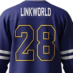 Camiseta de hockey personalizada para hombres, mujeres y niños con número de nombre personalizado y logotipo frontal de Diseño de equipo Servicio OEM suministrado - Product Image 5