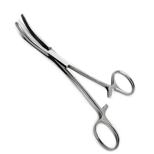 Pinzas de Pean Curvas con Bloqueo, Hemostato de Acero Inoxidable, Instrumento Quirúrgico Dental, Mordazas Dentadas, Bloqueo de Trinquete, Reutilizables, Aprobadas por la CE - Product Image 1