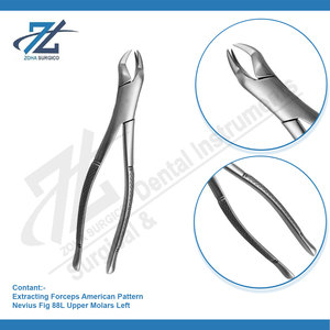Pince à extraire motif américain Nevius Fig 88L molaires supérieures gauche allemand qualité Starnderd ensemble d'instruments chirurgicaux dentaires - Product Image 3