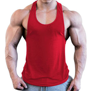 2025 hommes Gym Singlet Stringer Muscle Fit débardeurs Fitness entraînement chemise Spandex conception personnalisée hommes Gym entraînement débardeur Singlet - Product Image 4